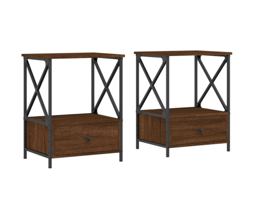 vidaXL naktsgaldiņi, 2 gab., 50x41x65 cm, inženierijas koks, ozolkoka