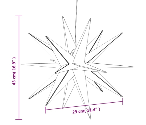 Ziemassvētku Lampa Ar Led, 3 Gab., Salokāma, Dzeltena, 43 Cm Vidaxl