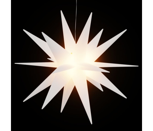 Ziemassvētku Lampas Ar Led, 3 Gab., Salokāmas, Baltas, 57 Cm Vidaxl