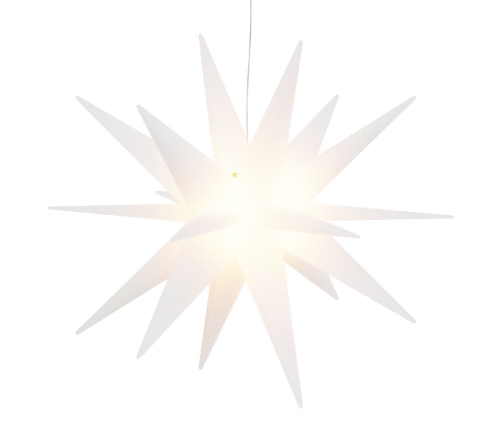 Ziemassvētku Lampas Ar Led, 3 Gab., Salokāmas, Baltas, 57 Cm Vidaxl