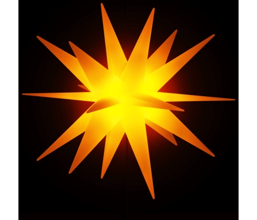 vidaXL Ziemassvētku lampas ar LED un mietiņu, 3 gab., dzeltenas, 57 cm