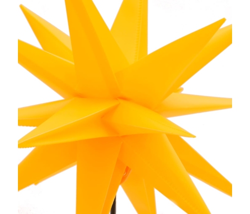 vidaXL Ziemassvētku lampas ar LED un mietiņu, 3 gab., dzeltenas, 57 cm