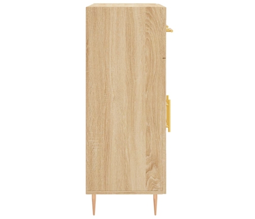 vidaXL kumode, ozolkoka krāsa, 69,5x34x90 cm, inženierijas koks