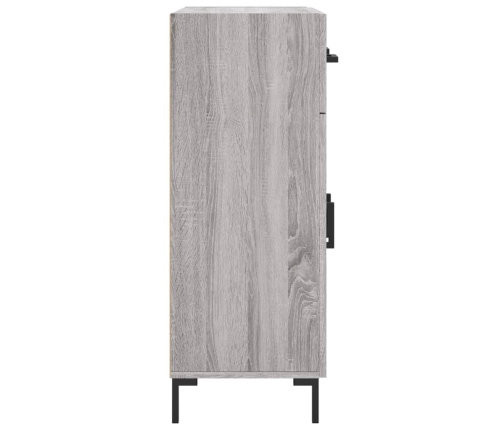 vidaXL kumode, pelēka ozolkoka, 69,5x34x90 cm, inženierijas koks