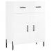 vidaXL kumode, spīdīgi balta, 69,5x34x90 cm, inženierijas koks