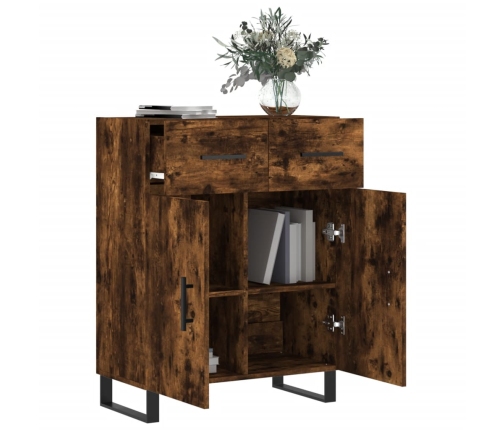 vidaXL kumode, ozolkoka krāsa, 69,5x34x90 cm, inženierijas koks