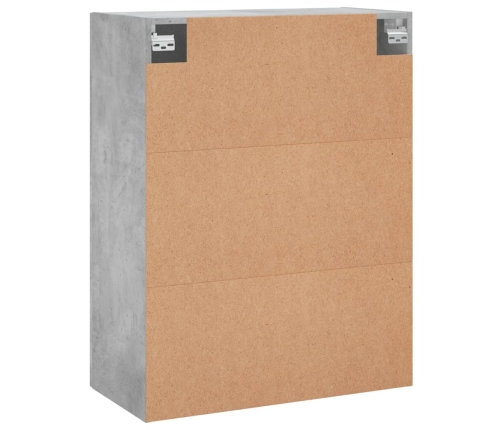 vidaXL sienas skapītis, betona pelēks, 69,5x34x90 cm