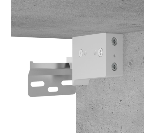 vidaXL sienas skapītis, betona pelēks, 69,5x34x90 cm