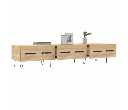 vidaXL TV skapītis, ozolkoka krāsa, 150x36x30 cm, inženierijas koks