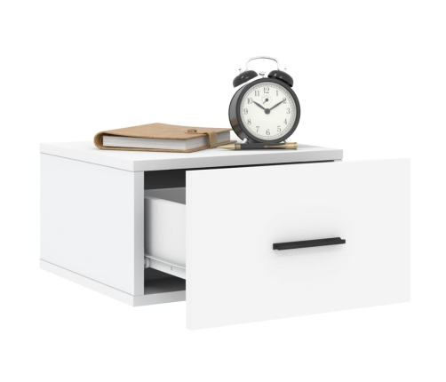 vidaXL sienas naktsskapīši, 2 gab., balti, 35x35x20 cm