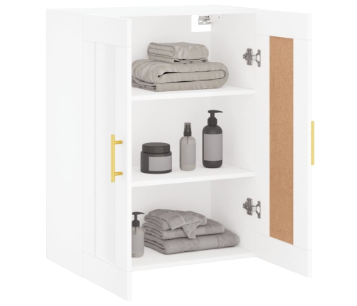 vidaXL sienas skapītis, balts, 69,5x34x90 cm, inženierijas koks