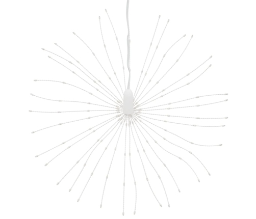 vidaXL Ziemassvētku dekorācijas 2 gab., 140 LED, silti baltas, 17 cm