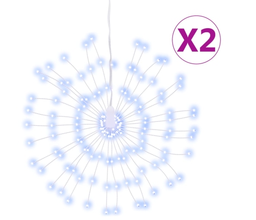 Ziemassvētku Dekorācijas 2 Gab., 140 Led, Vēsi Baltas, 17 Cm Vidaxl