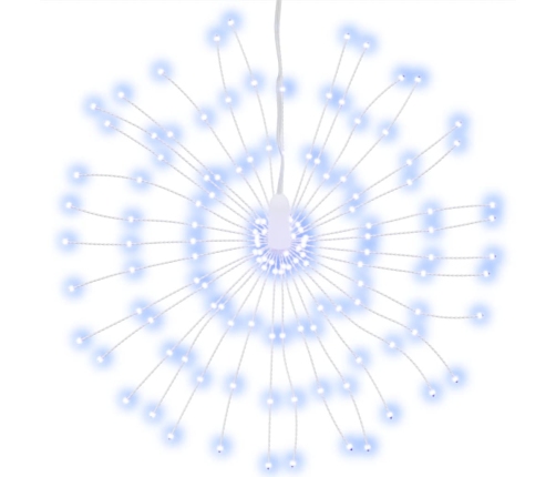 Ziemassvētku Dekorācijas 2 Gab., 140 Led, Vēsi Baltas, 17 Cm Vidaxl