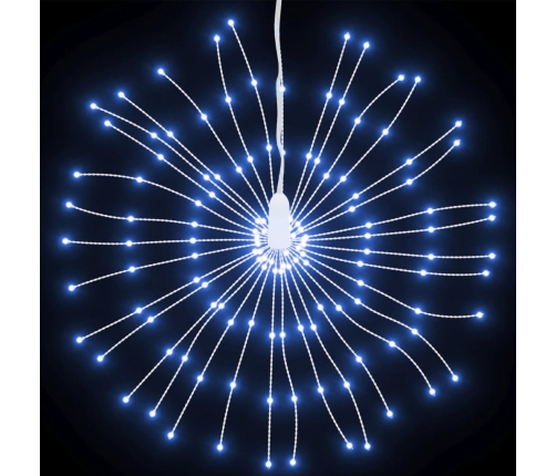 Ziemassvētku Dekorācijas 2 Gab., 140 Led, Vēsi Baltas, 17 Cm Vidaxl