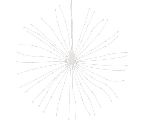 vidaXL Ziemassvētku dekorācijas, 2 gab., 140 LED, krāsainas, 17 cm