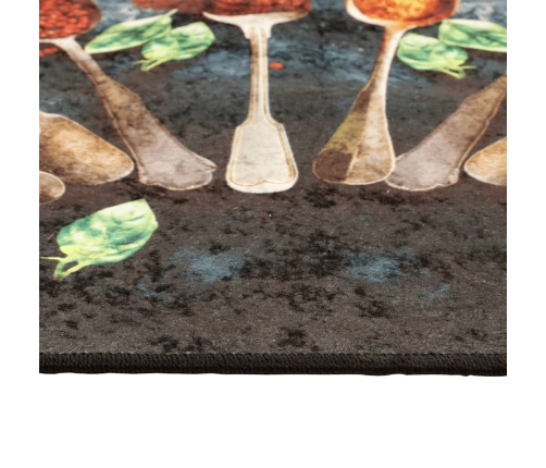 vidaXL virtuves paklājs, 60x180cm, daudzkrāsains, mazgājams, neslīdošs