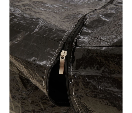 vidaXL Ziemassvētku eglītes uzglabāšanas somas, 2 gab., melnas, PE