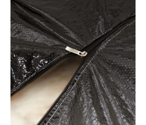 vidaXL Ziemassvētku eglītes uzglabāšanas somas, 2 gab., melnas, PE