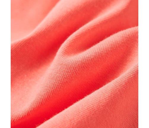 Bērnu T-krekls, varavīksnes un palmu apdruka, koraļļu krāsā, 128