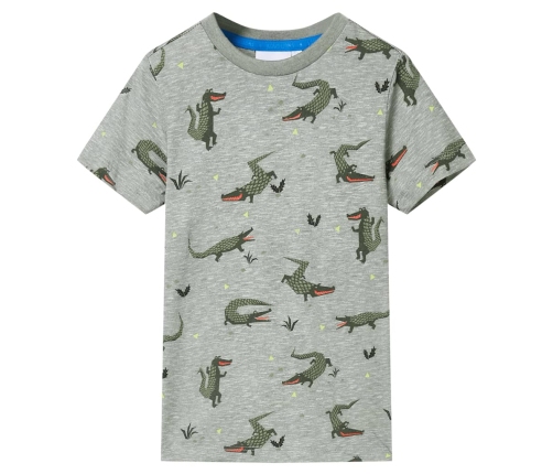 Bērnu T-krekls, gaišs haki, 128