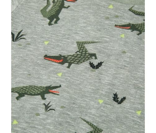 Bērnu T-krekls, gaišs haki, 128