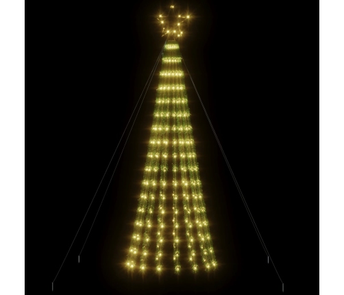 vidaXL Ziemassvētku eglītes dekorācija, 275 LED, silti baltas, 180 cm