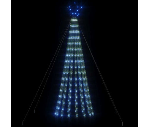 vidaXL Ziemassvētku eglītes dekorācija, 275 zilas LED, 180 cm