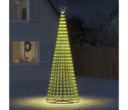 vidaXL Ziemassvētku eglītes dekorācija, 688 LED, silti baltas, 300 cm