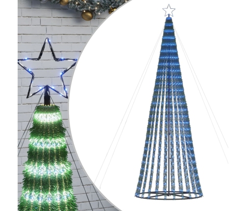 Ziemassvētku Eglītes Dekorācija, 688 Zilas Led, 300 Cm Vidaxl