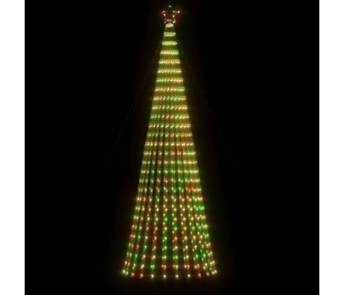 vidaXL Ziemassvētku eglītes dekorācija, 688 krāsainas LED, 300 cm