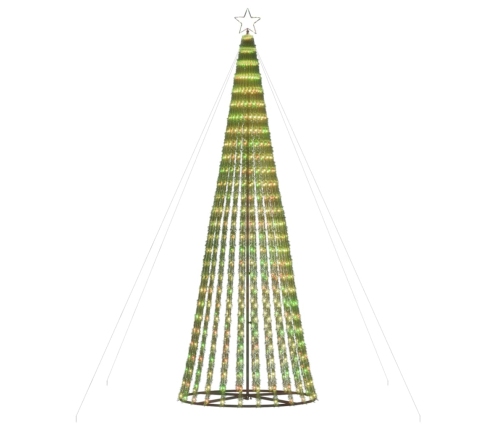 vidaXL Ziemassvētku eglītes dekorācija, 688 krāsainas LED, 300 cm