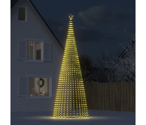 vidaXL Ziemassvētku eglītes dekorācija, 1544 LED, silti baltas, 500 cm