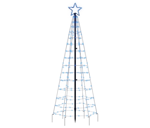 vidaXL Ziemassvētku eglītes dekorācija, 220 LED, zilas, 180 cm