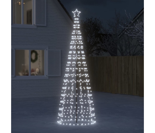 vidaXL Ziemassvētku eglītes dekorācija, 570 LED, vēsi baltas, 300 cm