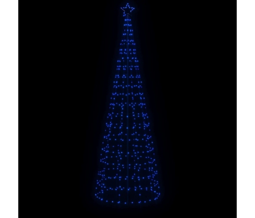 vidaXL Ziemassvētku eglītes dekorācija, 570 LED, zilas, 300 cm