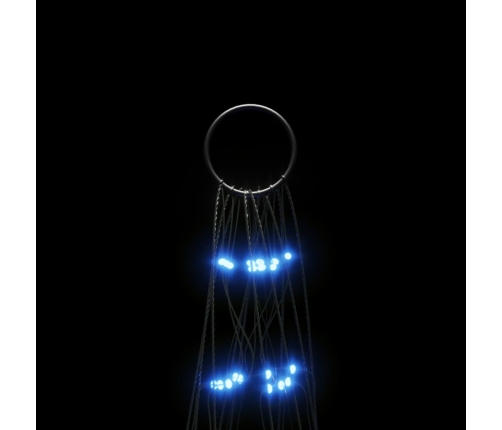 vidaXL Ziemassvētku egle karoga mastam, 550 zilas LED, 300 cm