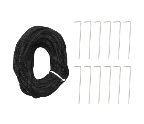 vidaXL Ziemassvētku egle karoga mastam, 1534 vēsi baltas LED, 500 cm