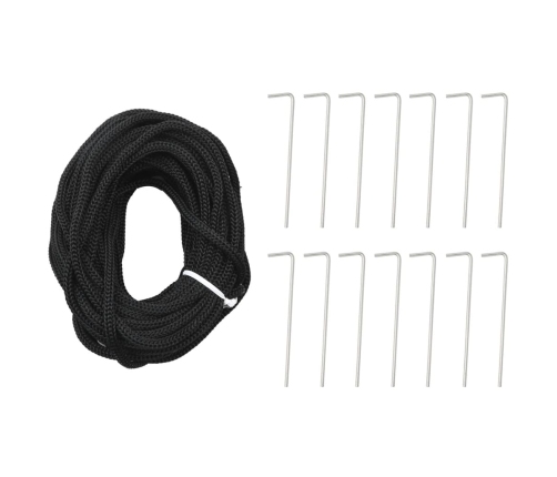 vidaXL Ziemassvētku egle karoga mastam, 3000 silti baltas LED, 800 cm