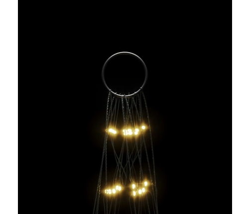 Led Ziemassvētku Eglīte Uz Karoga Masta, 550 Led, Silti Balta, 300 Cm Vidaxl