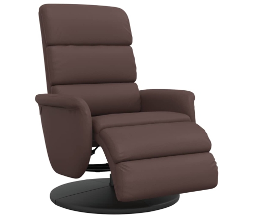 Atpūtas Krēsls Ar Kāju Balstu, Atgāžams, Brūns Mākslīgā Āda Vidaxl