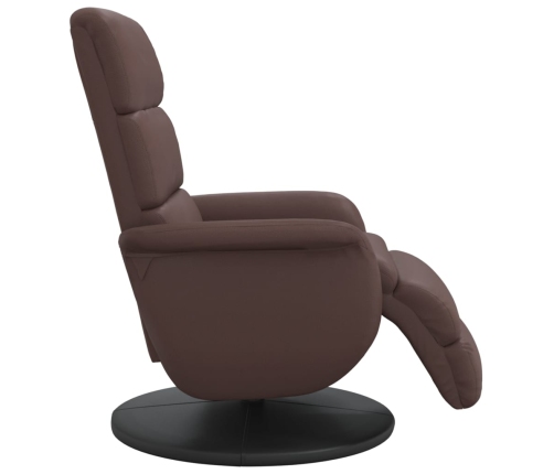 Atpūtas Krēsls Ar Kāju Balstu, Atgāžams, Brūns Mākslīgā Āda Vidaxl