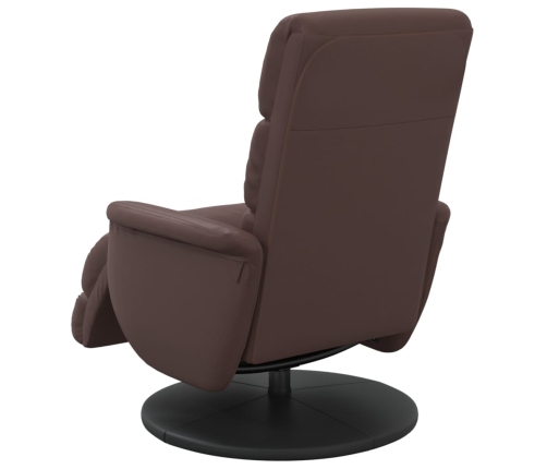 Atpūtas Krēsls Ar Kāju Balstu, Atgāžams, Brūns Mākslīgā Āda Vidaxl