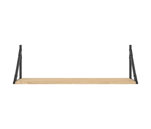 vidaXL sienas skapīši, 2 gab., ozola, 80x25x25,5 cm, inženierijas koks