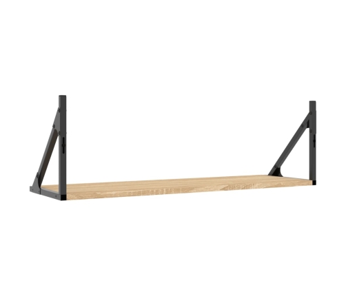 vidaXL sienas skapīši, 2 gab., ozola, 80x25x25,5 cm, inženierijas koks