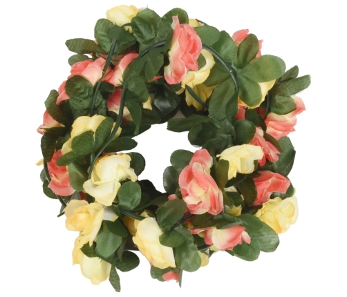 Ziemassvētku Ziedu Vītnes, 6 Gab., Pavasara Saullēkts, 250 Cm Vidaxl