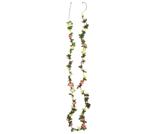 Ziemassvētku Ziedu Vītnes, 6 Gab., Pavasara Saullēkts, 250 Cm Vidaxl