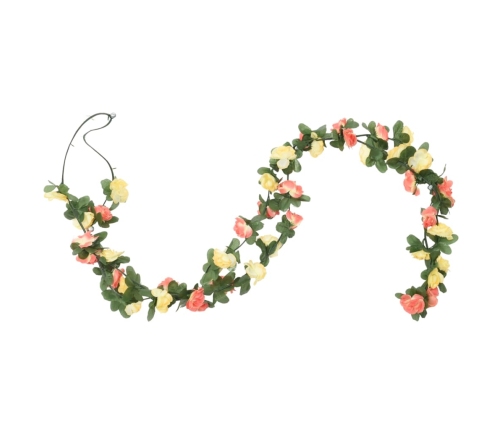 Ziemassvētku Ziedu Vītnes, 6 Gab., Pavasara Saullēkts, 250 Cm Vidaxl