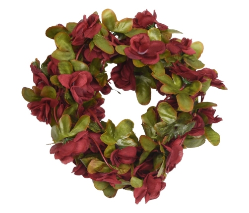 vidaXL Ziemassvētku ziedu vītnes, 6 gab., vīnsarkanas, 250 cm