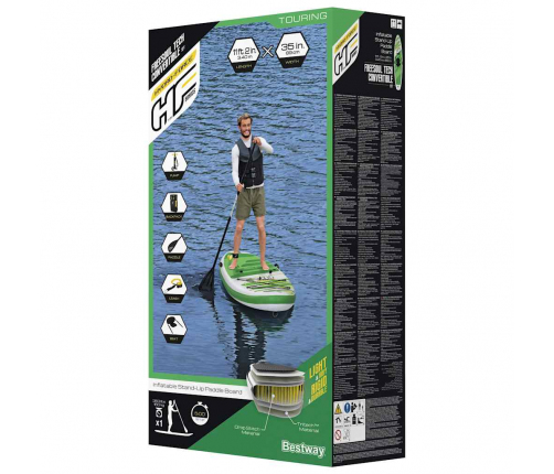 Bestway Hydro-Force piepūšams SUP dēlis Freesoul Tech, 340x89x15 cm